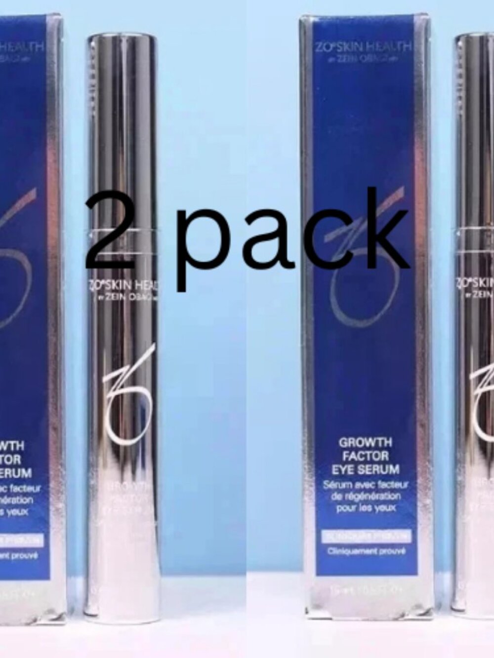 2 Pack ZO Skin Health Growth Factor Eye Serum 0.5 oz 15mL New Saled Box Original